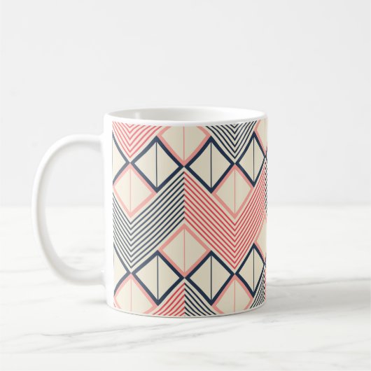 Mug Motif géométrique sans couture en zigzag horizonta (Gauche)