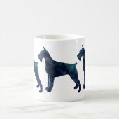 Mug Motif géométrique Schnauzer Giant Silhouette (Centre)