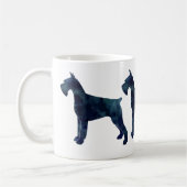 Mug Motif géométrique Schnauzer Giant Silhouette (Gauche)