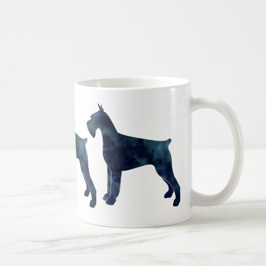 Mug Motif géométrique Schnauzer Giant Silhouette (Droite)