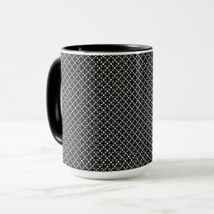 Mug Motif géométrique simple en noir blanc