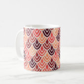 Mug Motif géométrique transparent sur texture papier (Devant gauche)