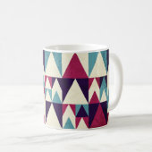 Mug Motif géométrique triangle rétro (Devant droit)