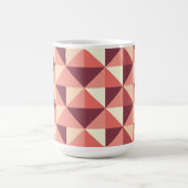 Mug Motif Géométrique Triangle Rose Pêche Violet (Centre)