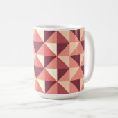 Mug Motif géométrique triangle rose violet (Devant droit)