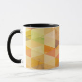 Mug Motif géométrique Triangle souple | Monogramme (Gauche)