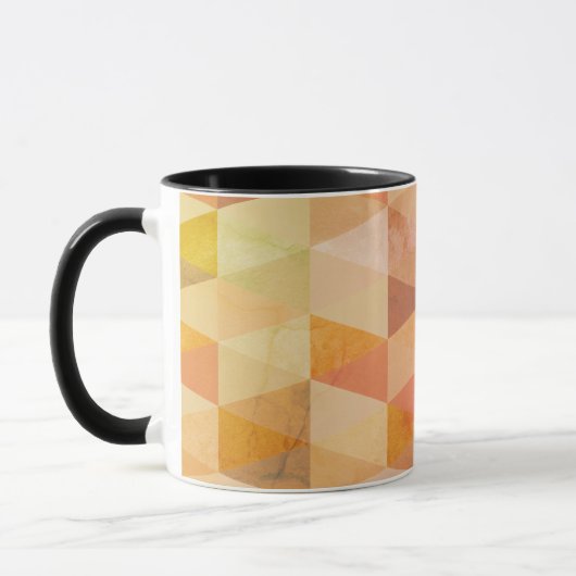 Mug Motif géométrique Triangle souple | Monogramme (Gauche)