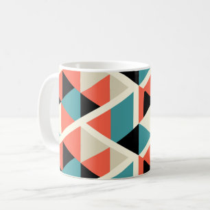 Mug Motif géométrique triangulaire coloré
