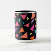 Mug Motif géométrique triangulaire multicolore (Centre)