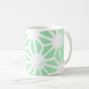 Mug motif géométrique vert