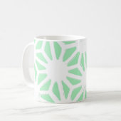 Mug Motif géométrique vert (Devant gauche)
