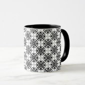 Mug Motif géométrique Vibe rétro classique (Devant droit)
