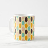 Mug Motif géométrique vibrant avec des rangées de s (Devant gauche)