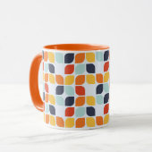 Mug Motif géométrique vintage (Devant gauche)