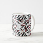 Mug Motif géométrique vintage (Devant droit)