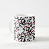 Mug Motif géométrique vintage (Devant gauche)