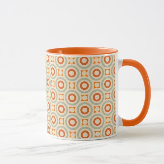 Mug Motif géométrique vintage de cercle (Droite)