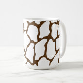 Mug Motif Girafe Marron – Impression Animale Minimale (Devant droit)