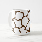 Mug Motif Girafe Marron – Impression Animale Minimale (Devant gauche)