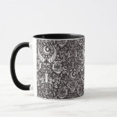 Mug Motif gothique monochrome (Gauche)