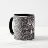 Mug Motif gothique monochrome (Devant gauche)