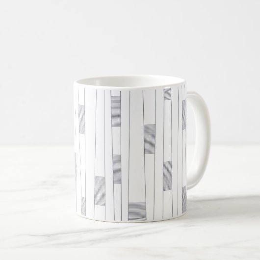 Mug Motif graphique linéaire simple, minimal et modern (Devant droit)