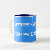 Mug Motif grec - choisir style & couleur (Devant gauche)