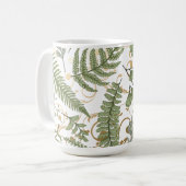 Mug Motif Green et Gold Fern (Devant gauche)