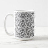 Mug Motif gris blanc géométrique (Gauche)