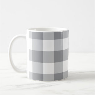 Mug Motif gris En vichy