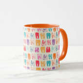 Mug Motif grunge de dent (Devant droit)