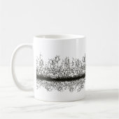 Mug Motif grunge noir et blanc (Gauche)