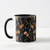 Mug Motif Guitare Music Notes (Gauche)