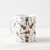 Mug Motif Guitare Music Notes (Devant gauche)