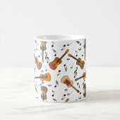 Mug Motif Guitare Music Notes (Centre)