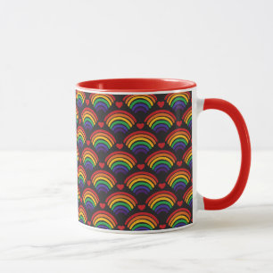 Mug Motif Hearts & Rainbows