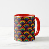 Mug Motif Hearts & Rainbows (Devant droit)