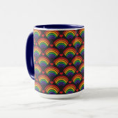 Mug Motif Hearts & Rainbows (Devant gauche)