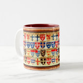 Mug Motif heraldry décoratif (Devant gauche)