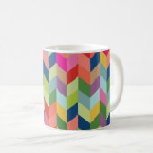 Mug Motif Herringbone moderne (Devant droit)