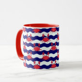 Mug Motif heureux de crabes (Devant gauche)
