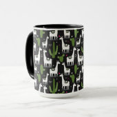 Mug Motif heureux de lama (Devant gauche)
