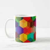 Mug Motif Hexagon coloré géométrique (Gauche)