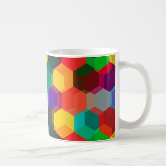 Mug Motif Hexagon coloré géométrique (Droite)