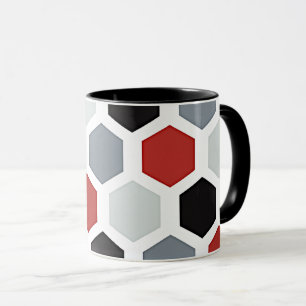 Mug Motif Hexagon d'Art Moderne