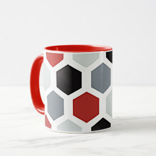 Mug Motif hexagonal d'art moderne