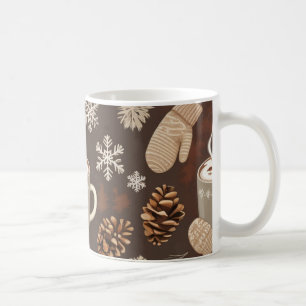 Mug Motif Hiver Cozy - Art esthétique minimaliste