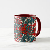 Mug motif homogène motif sans soudure ethnique (Devant droit)