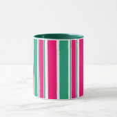 Mug Motif horizontal rayé rouge et vert (Centre)
