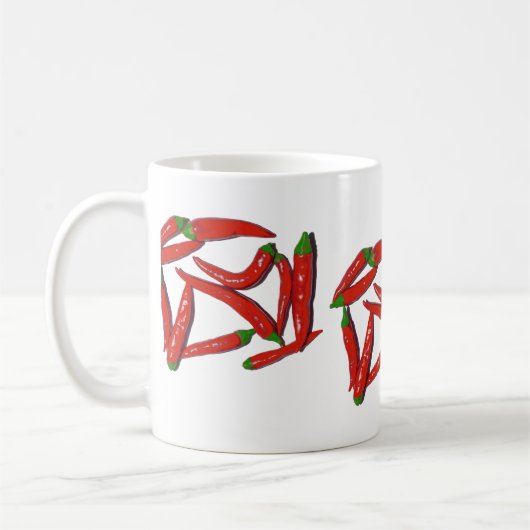 Mug Motif Hot Red Chili Peppers (Gauche)